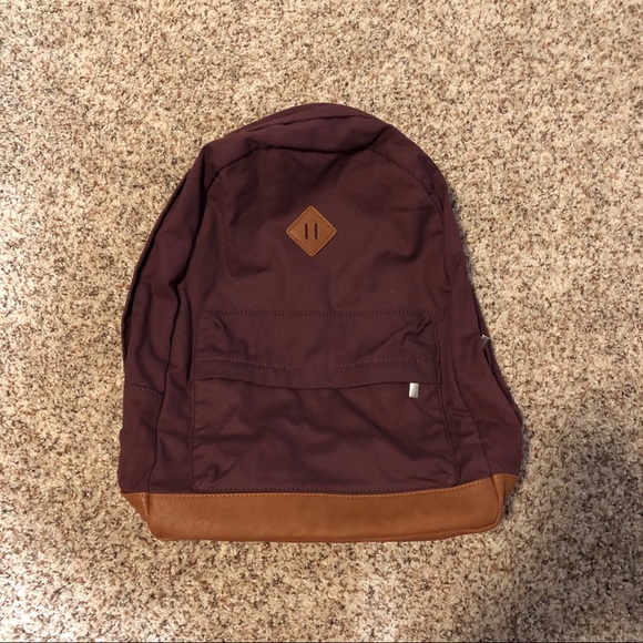 Back to school burgundy backpack - Picture 1 of 7